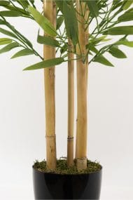 5 Gövdeli Yoğun Yapraklı 100 cm Yapay Bambu Ağacı - Görsel 3