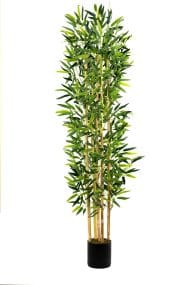 5 Gövdeli Yoğun Yapraklı 150 Cm Yapay Bambu Ağacı