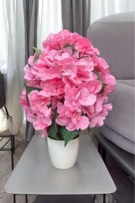 BEYAZ SAKSIDA YAPAY ORTANCA AĞACI 40 CM - Görsel 2