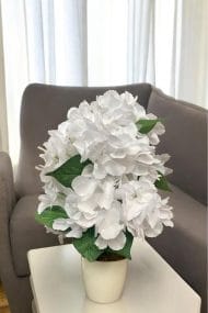 BEYAZ SAKSIDA YAPAY ORTANCA AĞACI 40 CM - Görsel 24