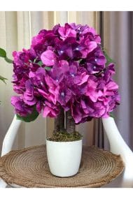 BEYAZ SAKSIDA YAPAY ORTANCA AĞACI 40 CM - Görsel 42