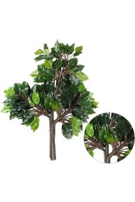 Islak Görünümlü Yapay Benjamin Yaprağı 12 Adet - Görsel 4