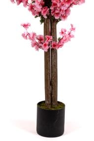 120 cm Yoğun Yapraklı Pembe Yapay Japon Bahardalı Ağacı - Görsel 4