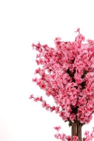 120 cm Yoğun Yapraklı Pembe Yapay Japon Bahardalı Ağacı - Görsel 5